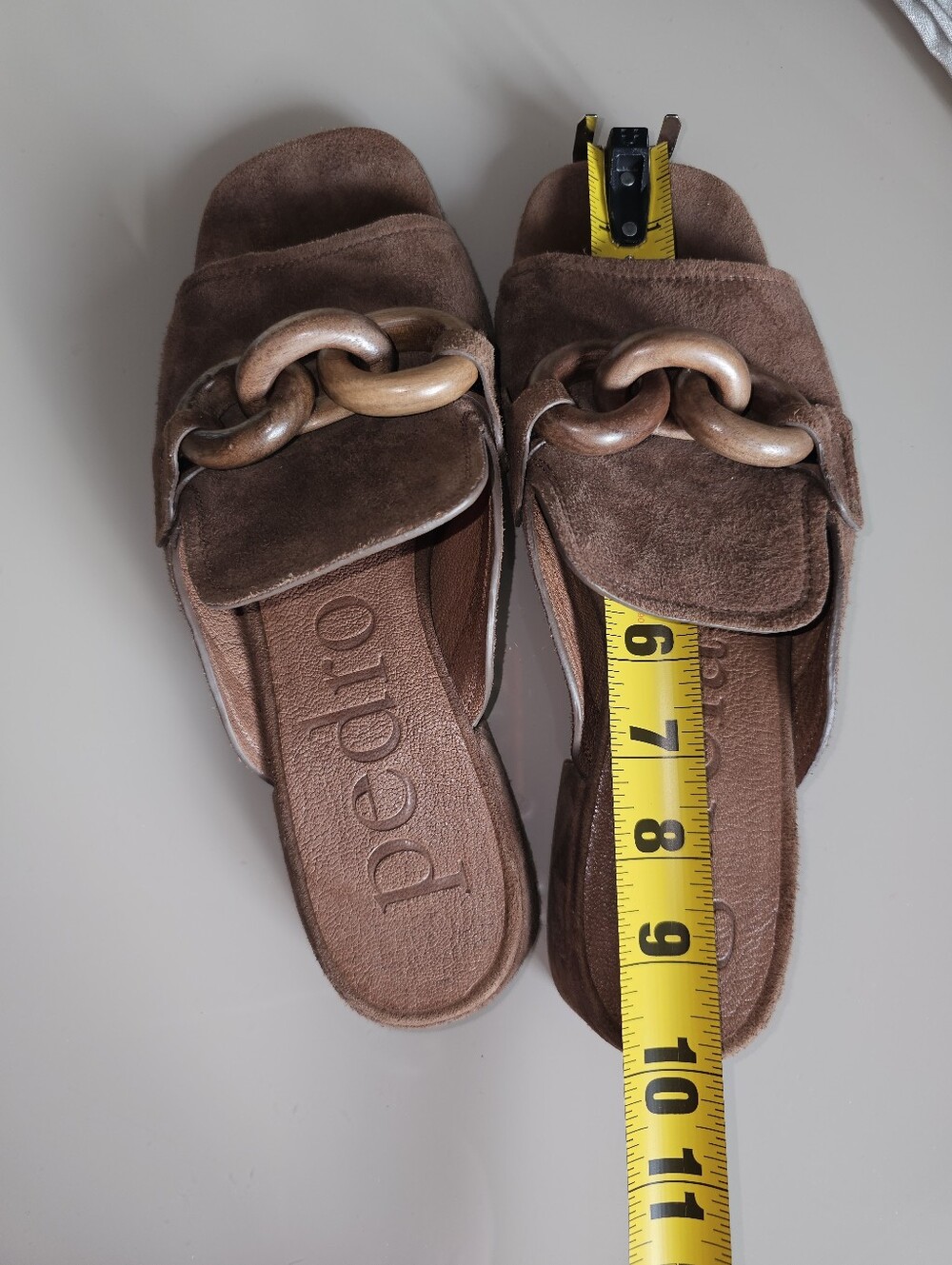 Pedro Garcia Enna Suede Slide Sandals SzEU38.5/US8.5 - Picture 12 of 14
